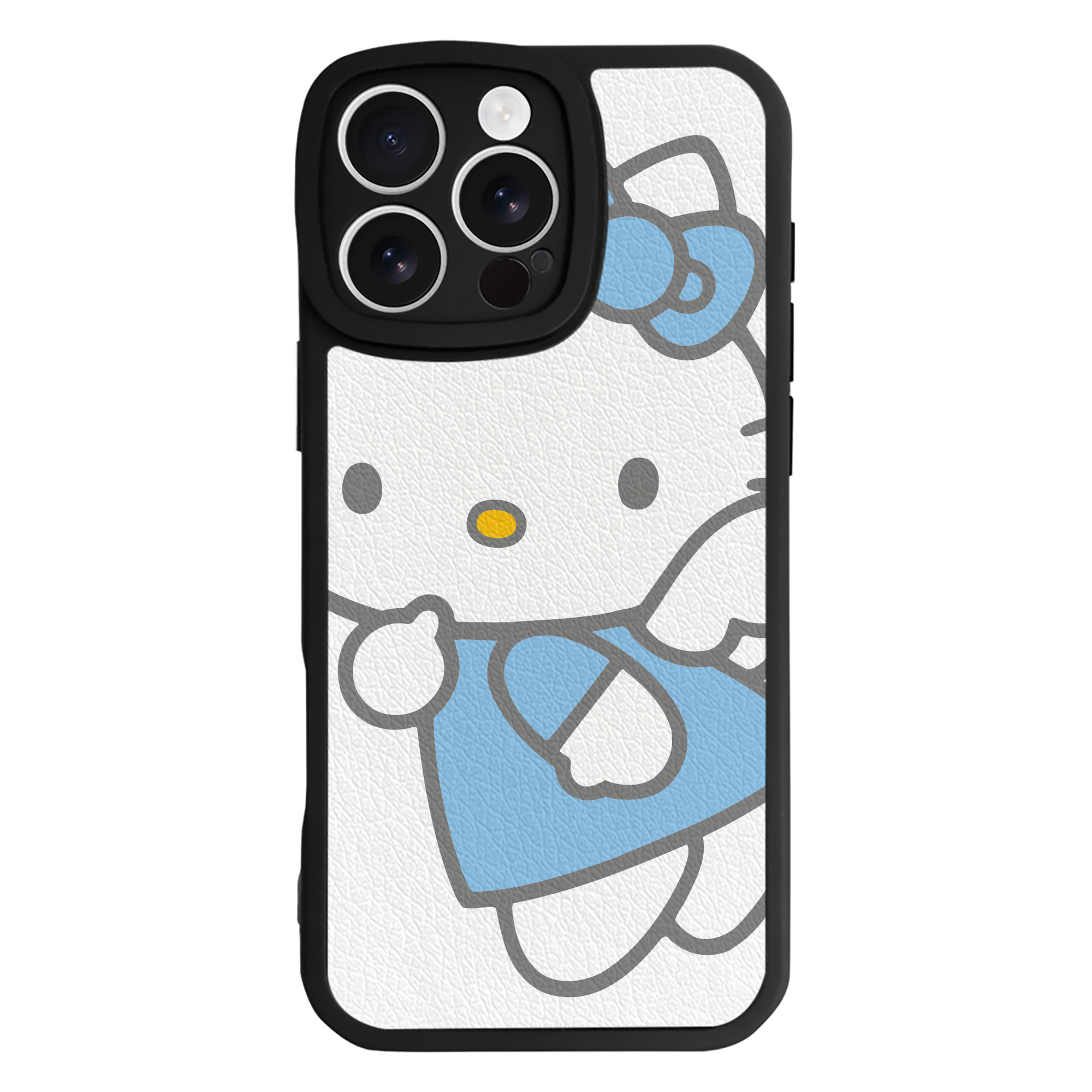 （画像用） Hello Kitty ハローキティ 【iPhone 16シリーズ対応】シリコンスマホケース（レザー調） 材質：シリコン